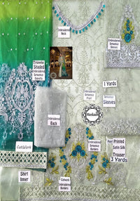 Maria.B MBROIDERED Chiffon Collection 2018 D-06