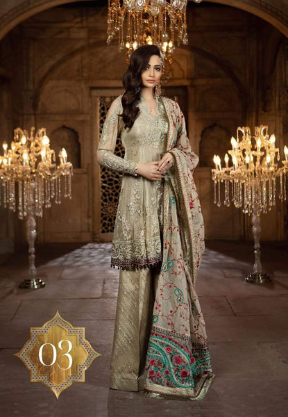 Maria.B Eid Collection Unstitched 3Piece Suit BD-1803