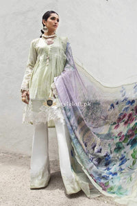 STYLE LOFT.PK Maria B MPrints Embroidered Linen Unstitched 3 Piece Suit MBP19K-7B