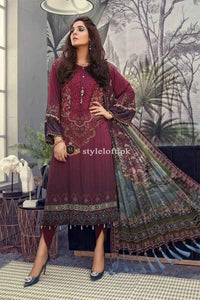 STYLE LOFT.PK Maria.B MPrints Fall Winter 2019 - Unstitched 3PC Linen Suit MPT-704-B