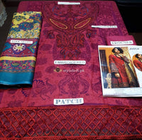 STYLE LOFT.PK Maria.B MPrints Fall Winter 2019 - Unstitched 3PC Linen Suit MPT-712-A