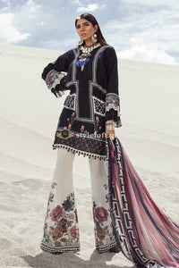 STYLE LOFT.PK Maria B MPrints Katpana Linen 3Piece Suit with Chiffon Dupatta MPT-10B