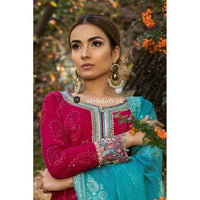 Maria.B Sateen Winter Embroidered 3Piece CS-102-Pink