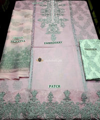 STYLE LOFT.PK Maria.B Summer Lawn 3Pc Suit, Chiffon Dupatta DW-2117-Pink