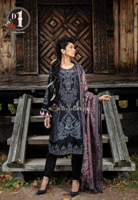 Maria.B Velvet 3Piece with Palachi Embroidered Dupatta MB-1907