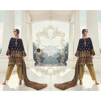 Maria.B Velvet Collection-Navy Blue SF-1646