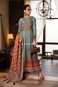 STYLE LOFT.PK Maria.B Winter Marina Linen Collection 2019 – 3Piece Suit DL-708