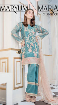 Maryam & Maria Chiffon Embroidery 3Piece Dress SL-10-BD