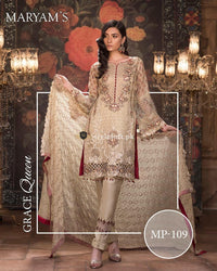 Maryam’s Chiffon Collection 2018 Three Piece MP-109