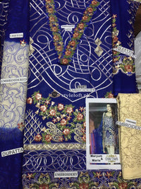 STYLE LOFT.PK Maryam's Gold Luxury Lawn Collection 3Piece Suit Gold MG-29