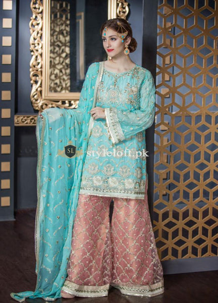 Maryum 'N Maria Chiffon Collection Unsttiched 3Piece Suit MM-1901