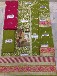 STYLE LOFT.PK Maryum N Maria Embroidered Chiffon Unstiched 3 Piece Suit-Shamrock