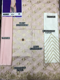 Masummery Designer 2Piece Charcoal Color Lawn Suit