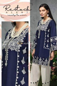 STYLE LOFT.PK Mausummery Linen Embroidered 2 Piece Suit Ethnic Divine