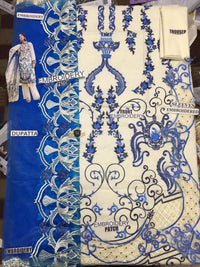 STYLE LOFT.PK Mausummery Spring/ Summer Embroidered Lawn 2019 Opal-Cloud