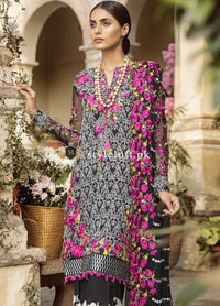 Mina Hassan Chiffon Collection 2018 – Black