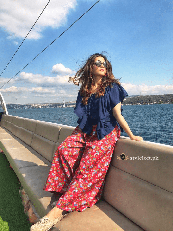 aiman minal dress design Aiman And Minal Khan Look Beautiful In Vibrant Floral Dresses To Welcome Spring