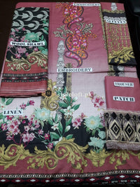 Motifs Winter-2018 Linen 3Piece, Wool Shawl mwu-213