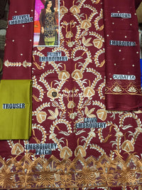 Nida Yasir Embroidered Lawn Collection 3Pc Celebrity Suit