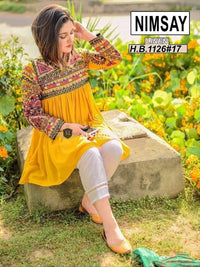 STYLE LOFT.PK NIMSAY Embroidered 2Piece Suit -  Shirt & Trouser NM-1126