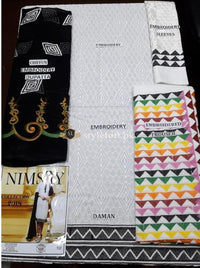 Nimsay Winter-2018 Linen 3Piece Unstitched Suit NM-11