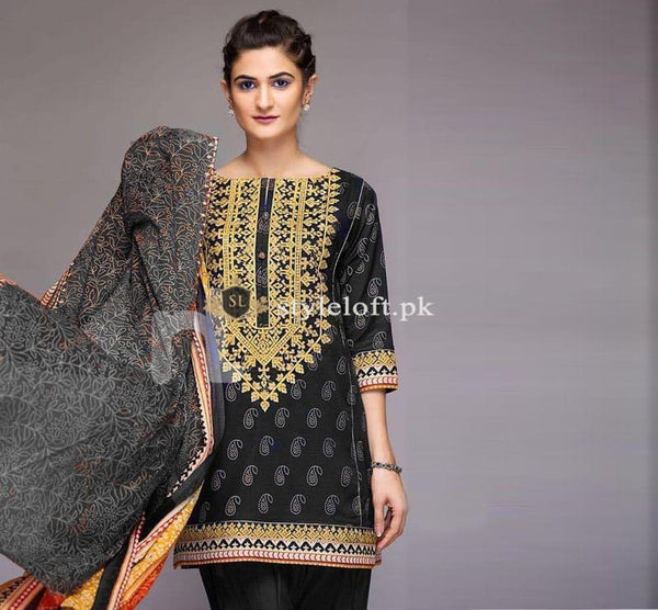 Nishat Embroidered Lawn Collection Unstitched 3Pc Suit NS-1903