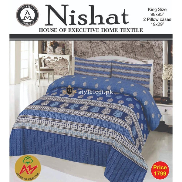 Nishat Premium King Size Bedsheet NS-106