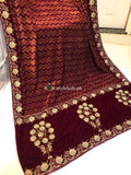 Nishat Winter Luxury Velvet Embroidered Shawl