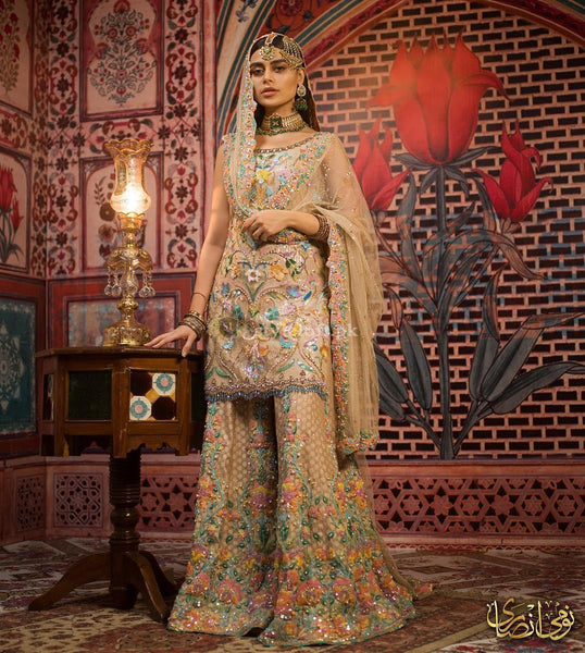 Nomi Ansari Embroidered Chiffon Collection 2019 Unstitched 3 Piece Suit