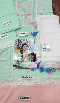 STYLE LOFT.PK Nomi Ansari Lawn 3Piece Suit Spotted by Sanam Baloch