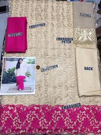 Noor by Sadia Asad 2Piece Net Embroidered Design 2019