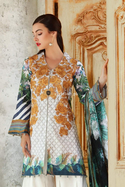 Nourhan Lawn Embroidered 3Piece Suit SS 2019 - Vol 2 (NL-5B)