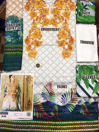 Nourhan Lawn Embroidered 3Piece Suit SS 2019 - Vol 2 (NL-5B)