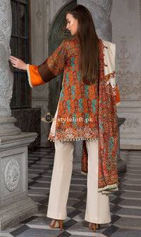 Orient Linen 3Piece with Wool Shawl OTL-1908