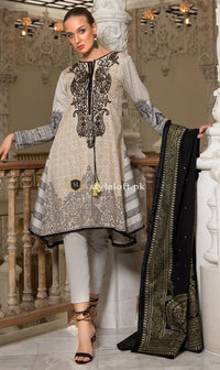Orient Linen with Wool Shawl 3Piece OTL-18176-A