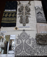 Orient Linen with Wool Shawl 3Piece OTL-18176-A