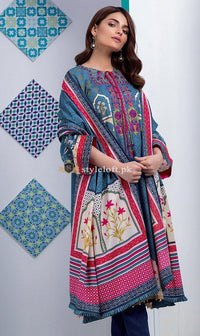 Orient Textile Embroidered Lawn Unstitched 3Pc Suit OTL-19B