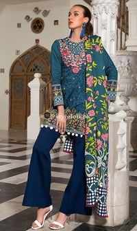 Orient Winter 2018 Khaddar 3Piece, Wool Shawl OTL-18-181A