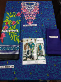 Orient Winter 2018 Khaddar 3Piece, Wool Shawl OTL-18-181A