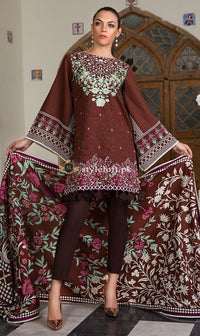 Orient Winter 2018 Khaddar 3Piece, Wool Shawl OTL-18-181B