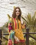 STYLE LOFT.PK Pakistani Actress Minal Khan Spotted - Linen Unstitched 3 Piece Suit