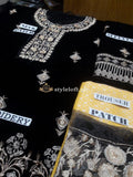 Palazzo Style Designer Velvet Embroidered 2Piece Dress
