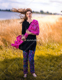 Phulkari Full Embroidered Lawn Unstitched 2Pc Suit