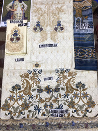 RajBari Embroidered Lawn Unstitched 3Pc Suit RB18W 6-A