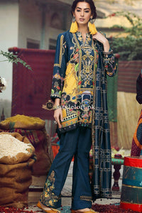 RajBari Embroidered Premium Lawn Unstitched 3Pc Suit RB-19