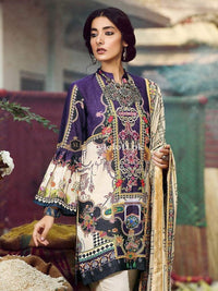 RajBari Embroidered Premium Lawn Unstitched 3Pc Suit 2019