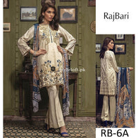 RajBari Winter Linen, Wool Shawl 3Piece RR-6A