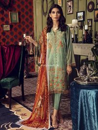 RajBari Winter Linen, Wool Shawl 3Piece RR-6B