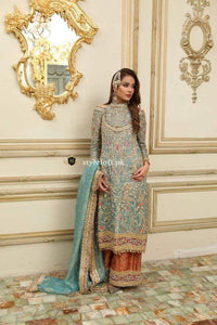 STYLE LOFT.PK Republic Womens Wear Bridal & Formal Wear Unstitched 3PC Suit Mint-Green