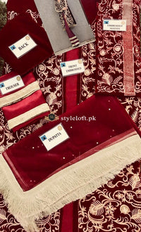 Riffat & Sana Designer Velvet 3Piece BD-18103